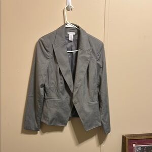 Worthington Gray Blazer Classic Notched Lapel Lightweight